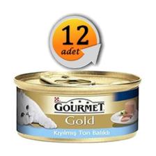 Gourmet Gold Kıyılmış Ton Balıklı 85 gr 12'li Yetişkin Kedi Konservesi