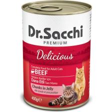 Dr.Sacchi Kedi Konserve Sığır Etli 400 gr