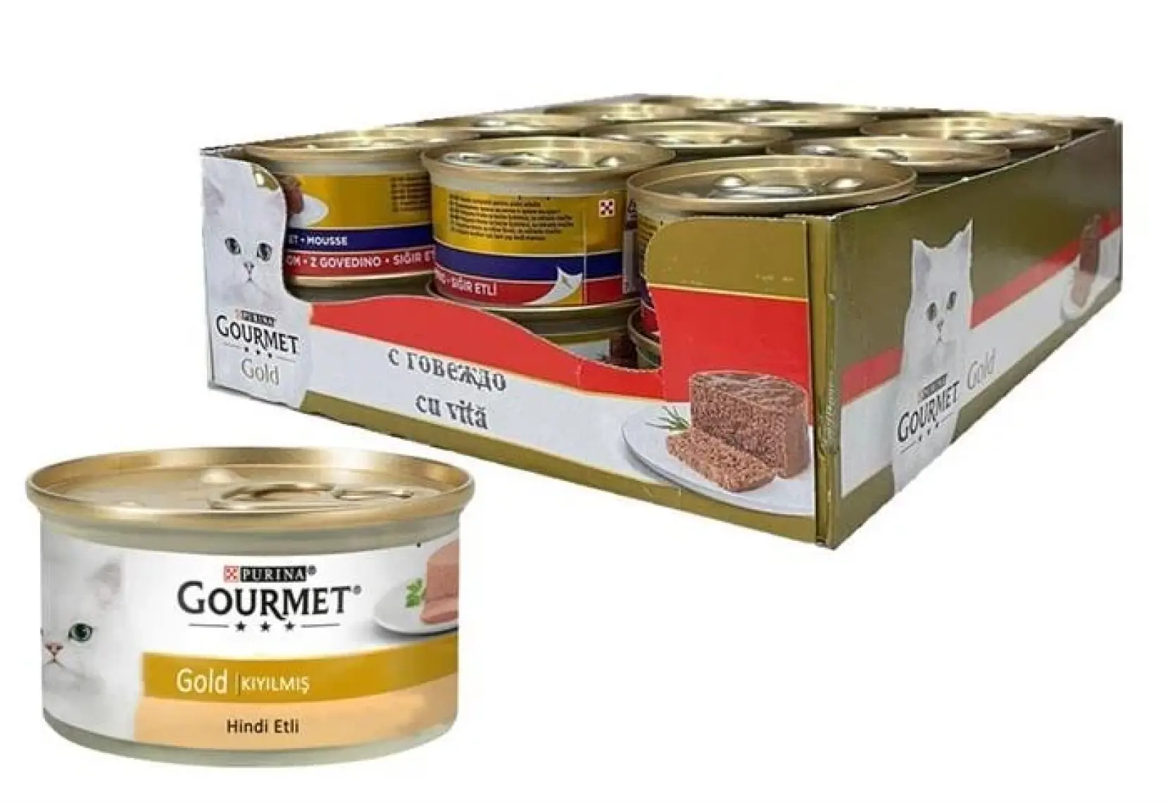 Gourmet Gold Hindi Etli Kıyılmış 85 Gr. x 24