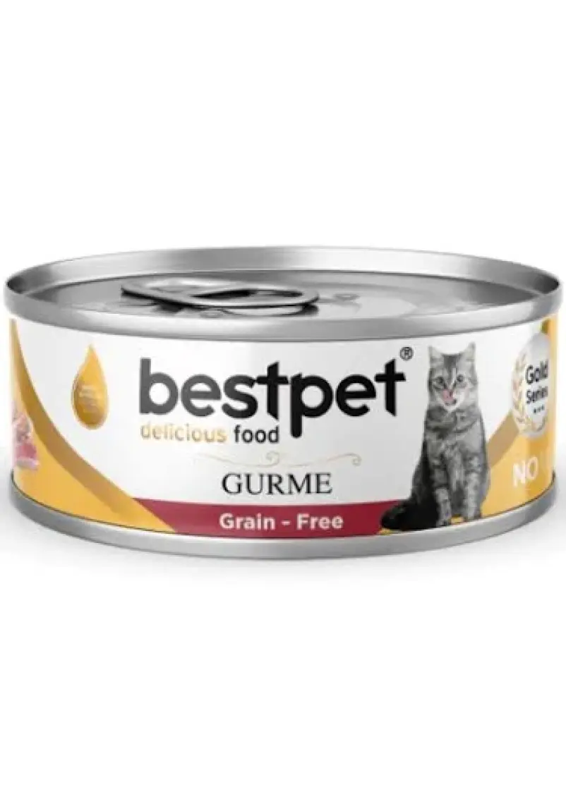 Bestpet Gurme Kedi Konservesi Kuzulu Parça Etli 100 gr