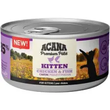 Acana Premium Pate (Ezme) Tavuklu ve Balıklı Yavru Kedi Konservesi 85 Gr