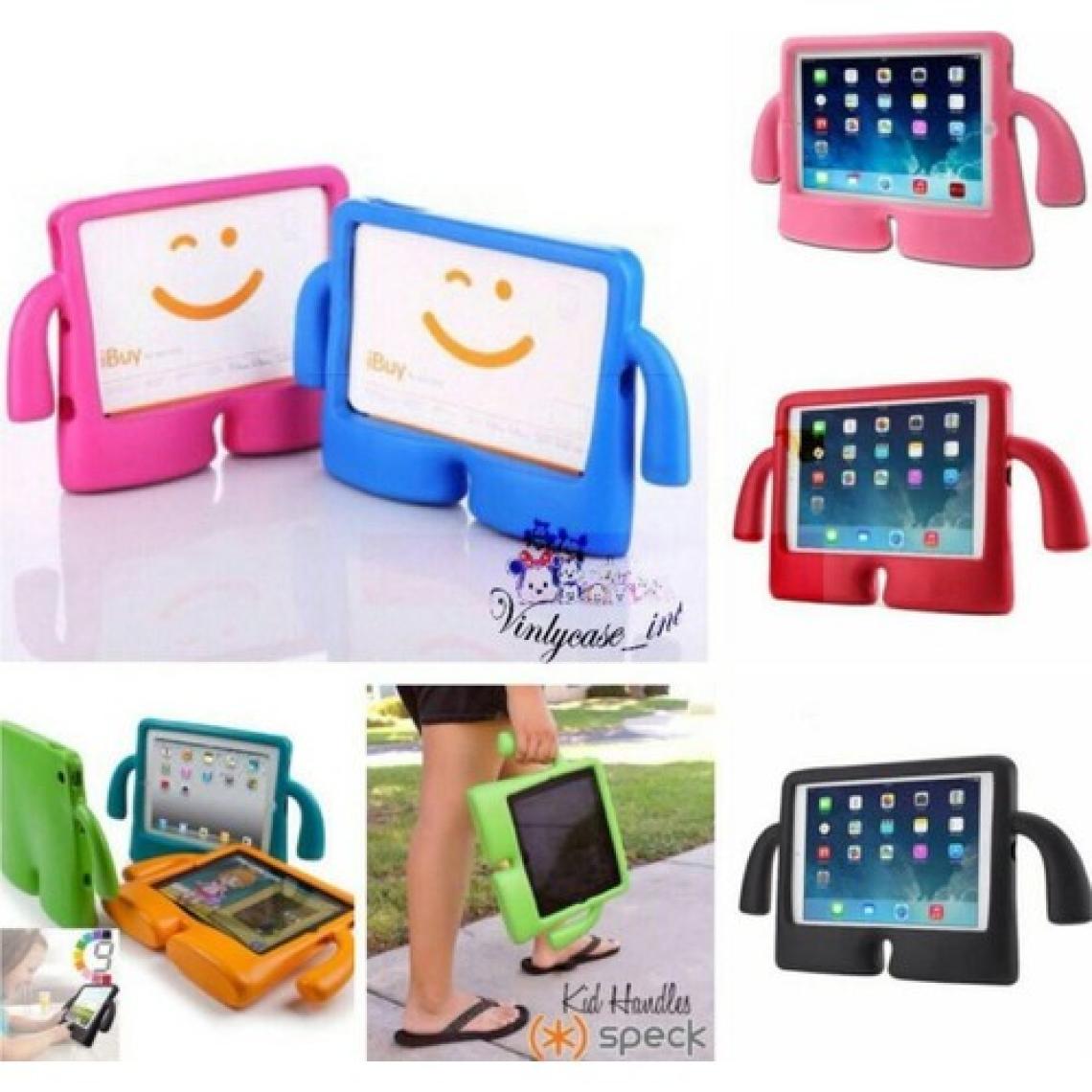 Fuchsia Apple iPad Air 10.9 2022 (5.nesil) Uyumlu Ibuy Standlı Fuchsia Yumuşak Eğlenceli Çocuk Tablet Kılıfı