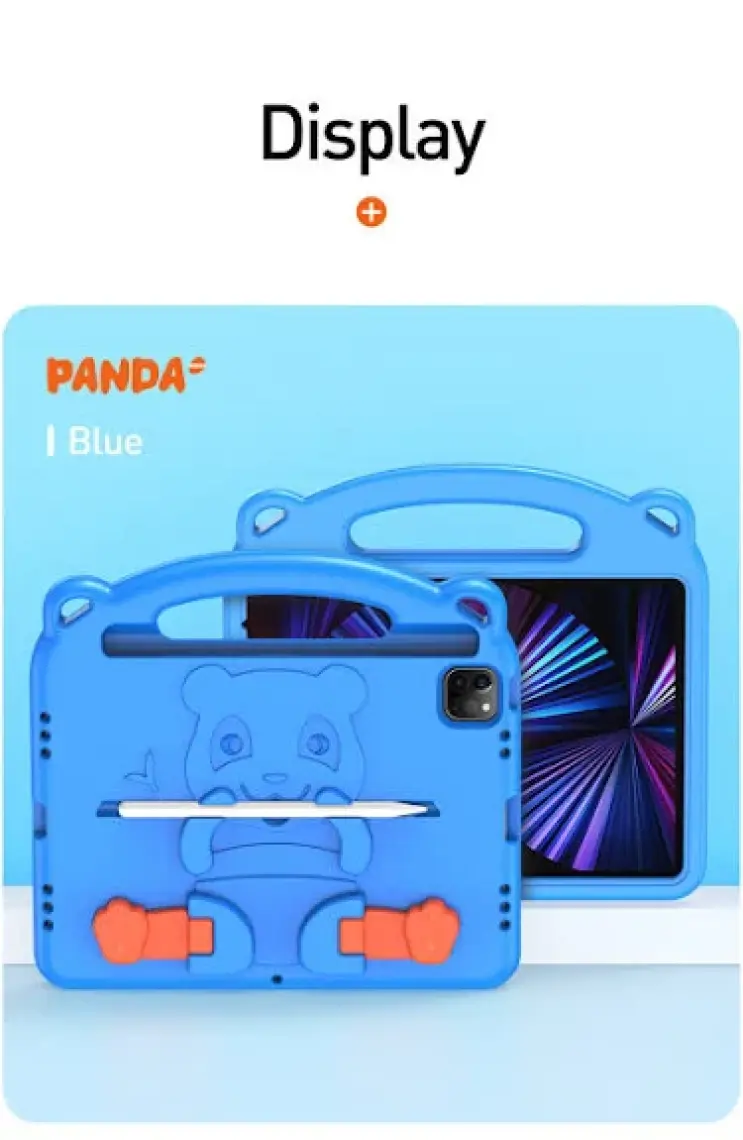 Dux Ducis Panda iPad Pro 11 (2018-2020-2021) iPad Air 4-5 Kılıf Çocuk Shockproof Standlı Taşınabilir