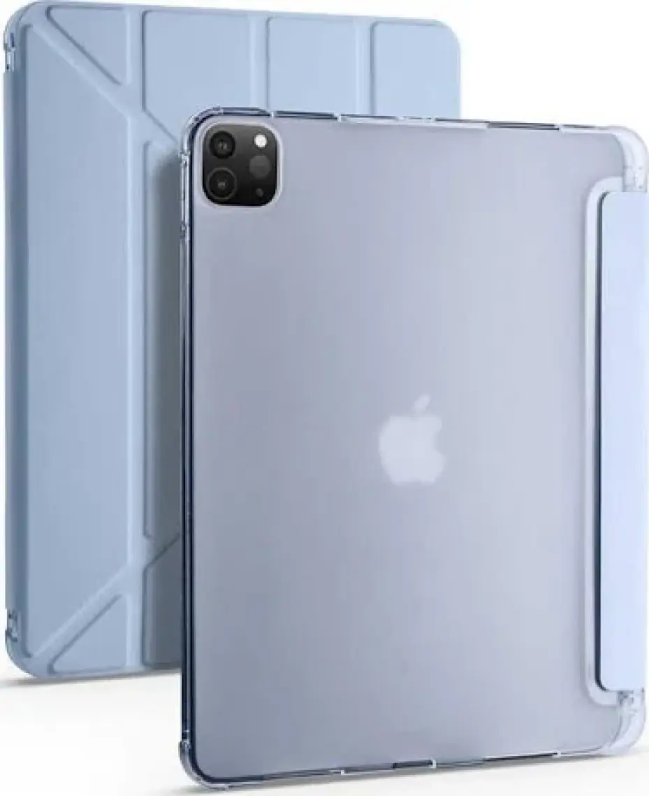 Fuchsia Apple iPad Pro 11 2021 (3.nesil) Uyumlu Kalemlikli Premium Standlı Katlanabilir Uyku Modu Özellikli Tablet Kılıfı