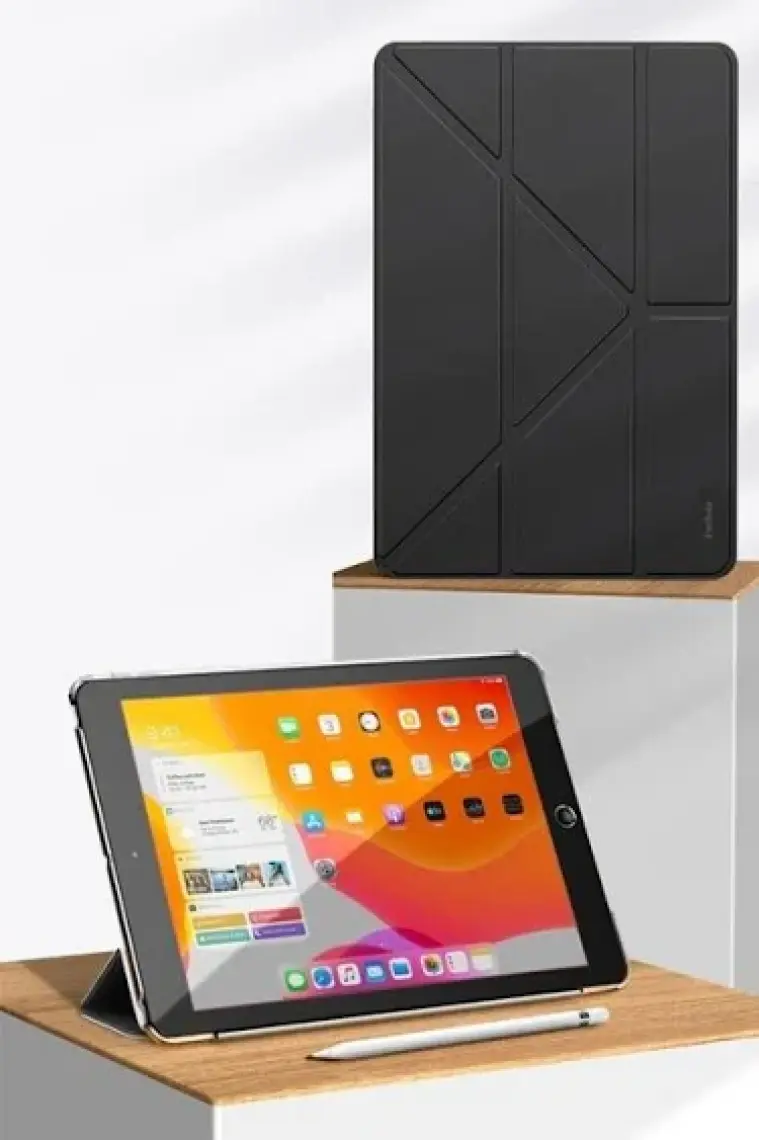 Fuchsia Apple iPad Pro 11 2021 (3.nesil) Uyumlu Kalemlikli Premium Standlı Katlanabilir Uyku Modu Özellikli Tablet Kılıfı