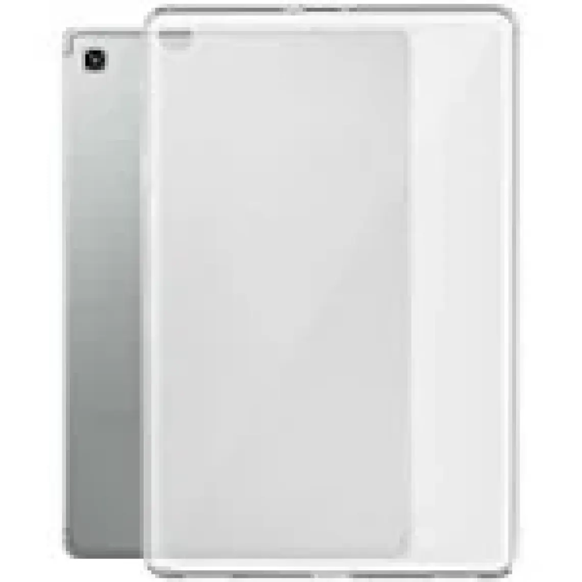 Case 4U Samsung Galaxy Tab S7 FE LTE T737 Kılıf Tablet Süper Silikon Kapak Şeffaf
