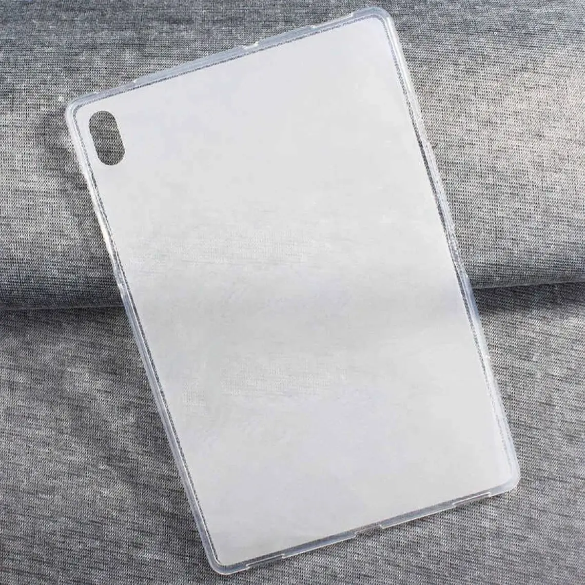 Case 4U Samsung Galaxy Tab S7 FE LTE T737 Kılıf Tablet Süper Silikon Kapak Şeffaf