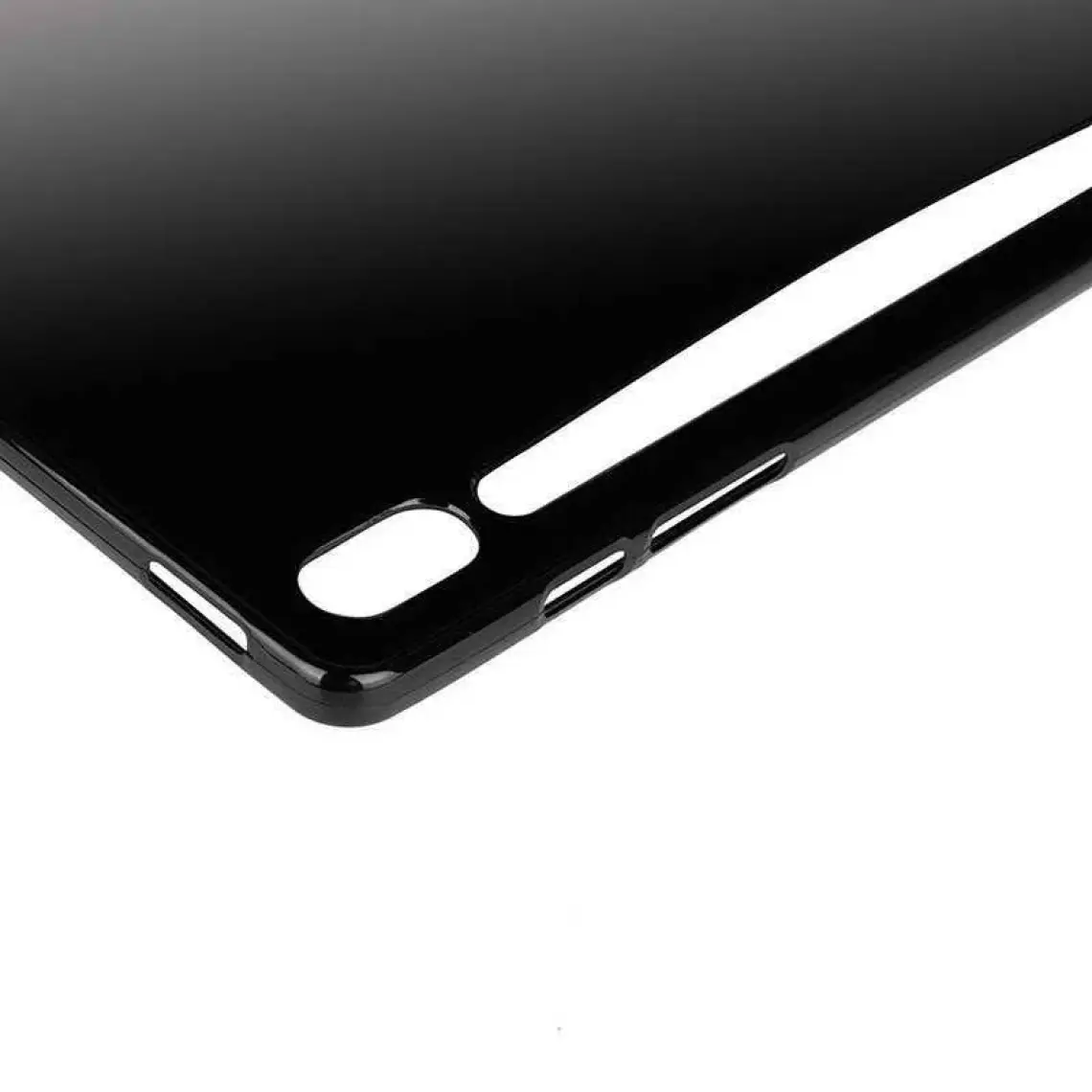 Case 4U Samsung Galaxy Tab S7 FE LTE T737 Kılıf Tablet Süper Silikon Kapak Şeffaf
