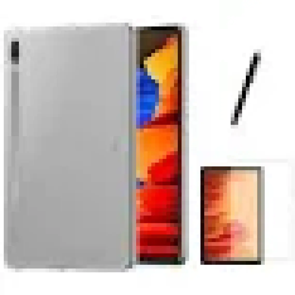 Case 4U Samsung Galaxy Tab S7 FE LTE T737 Kılıf Tablet Süper Silikon Kapak Şeffaf