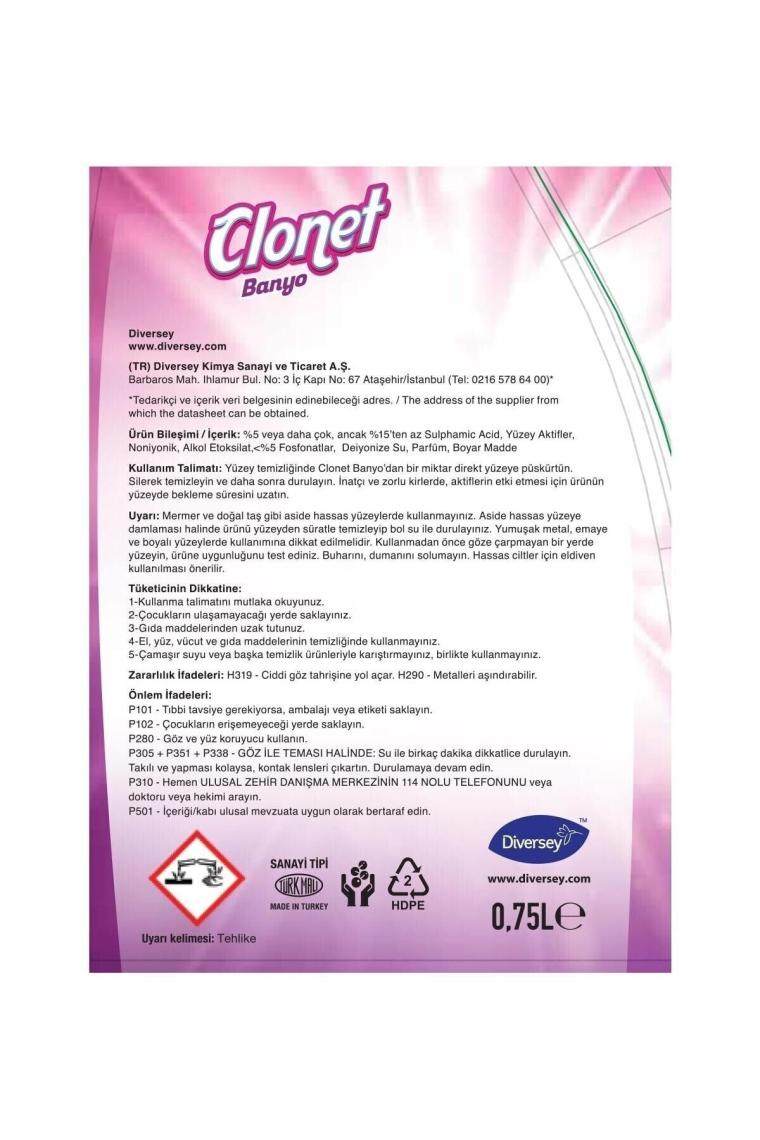 Clonet Banyo&mutfak 2'li Set 2x750 Ml