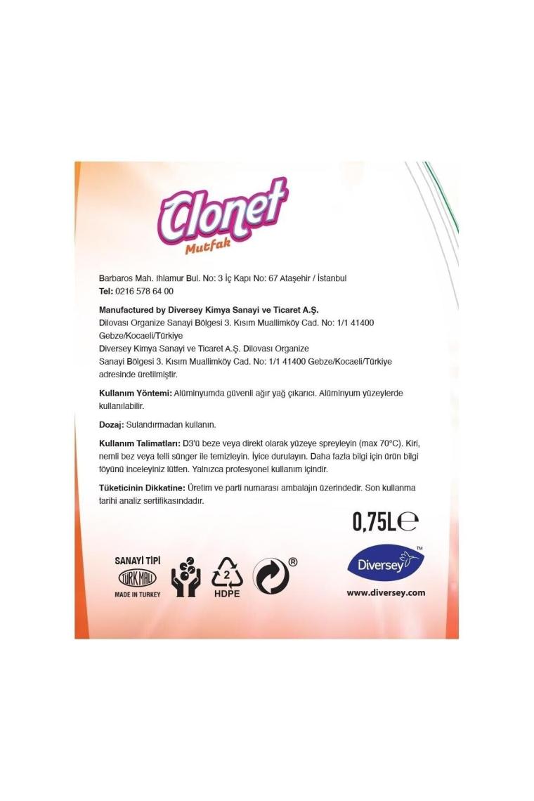 Clonet Banyo&mutfak 2'li Set 2x750 Ml