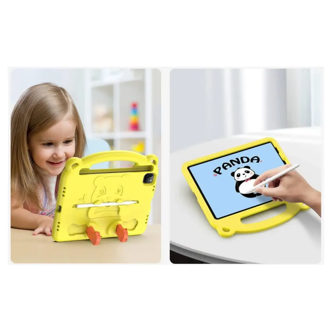Dux Ducis Panda iPad Pro 11 (2018-2020-2021) iPad Air 4-5 Kılıf Çocuk Shockproof Standlı Taşınabilir
