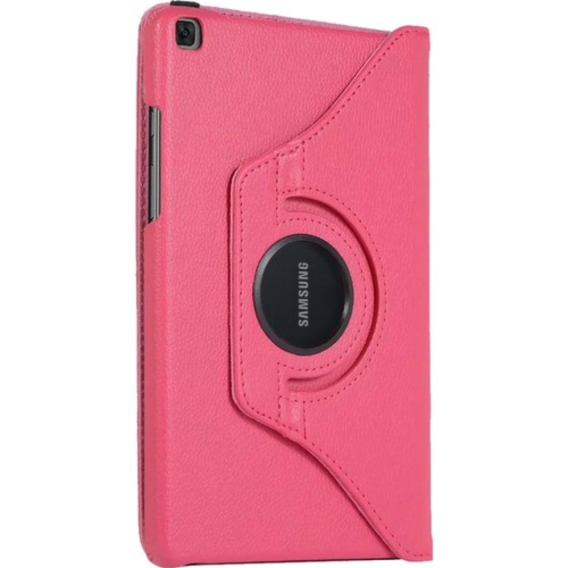 Smart Tech Samsung Galaxy Tab A7 Sm T500 10.4" Döner Standlı Tablet Kılıfı Pembe