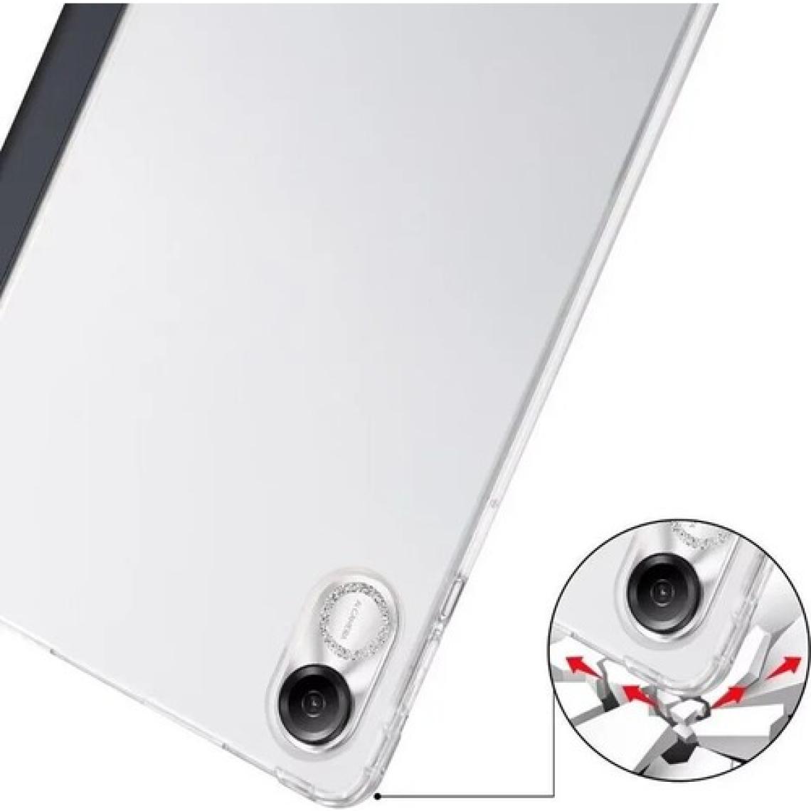 M.TK Moveteck Huawei Honor Pad X9 11.5 Inç Uyumlu Tablet Kılıfı Akıllı Smart Uyku Modlu Katlanabilir Arkası Renkli Kapaklı Standlı Kılıf