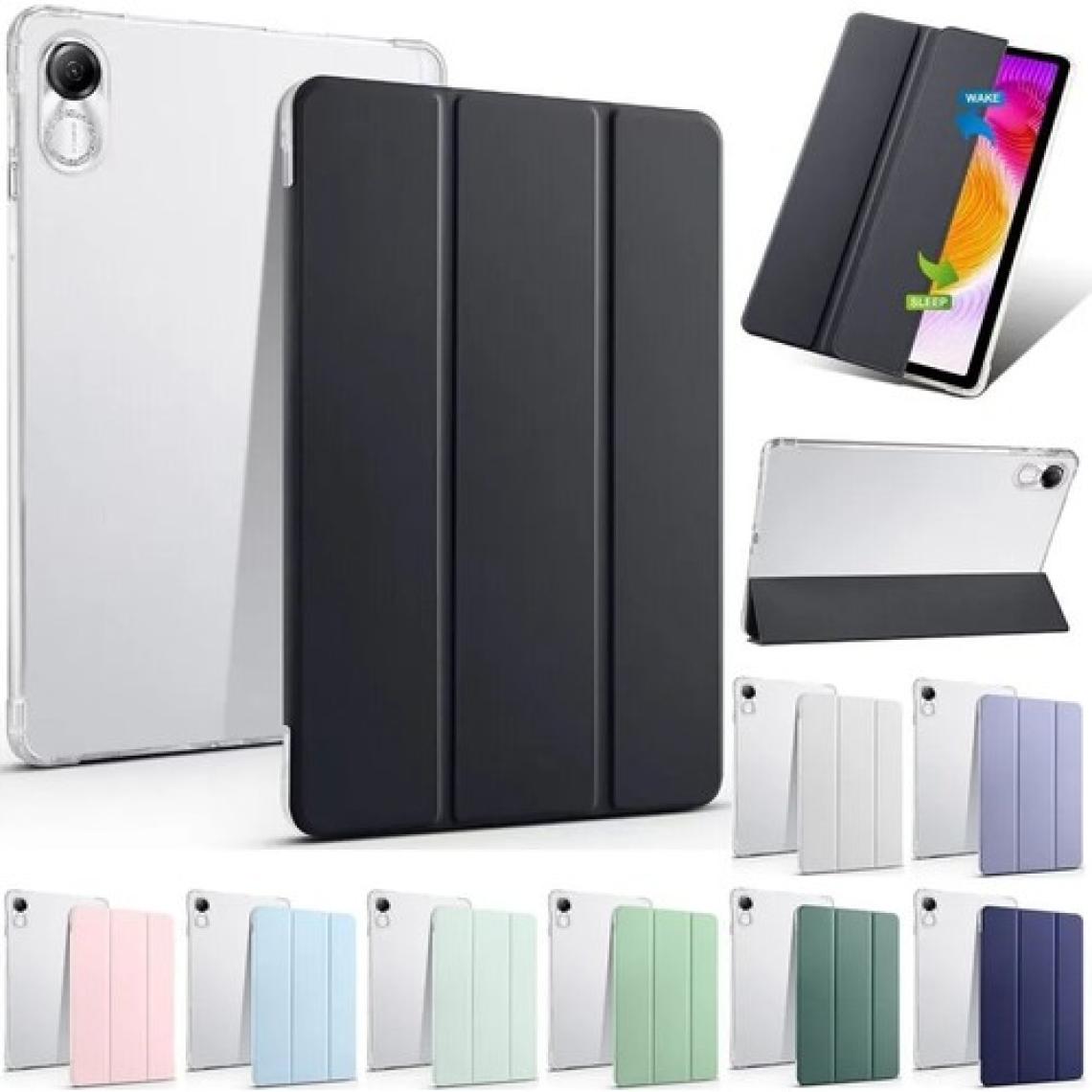 M.TK Moveteck Huawei Honor Pad X9 11.5 Inç Uyumlu Tablet Kılıfı Akıllı Smart Uyku Modlu Katlanabilir Arkası Renkli Kapaklı Standlı Kılıf