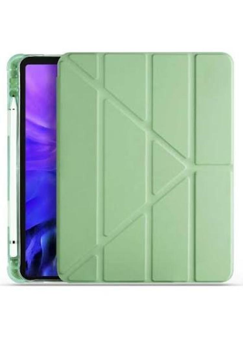 Apple iPad Pro 11 2020 2. Nesil Kılıf Kalem Bölmeli  Smart Standlı Tablet Kılıfı Koyu Yeşil