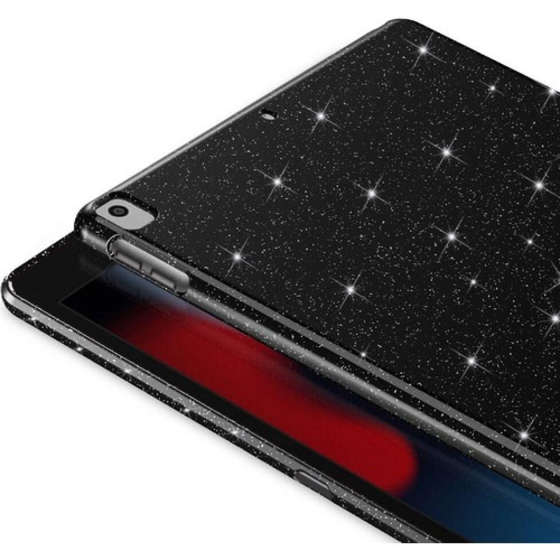 FUJİMAX Apple iPad 8.nesil 10.2 Inç Kılıf Simli Parlak Görünümlü Tablet Koton Silikon Kılıf