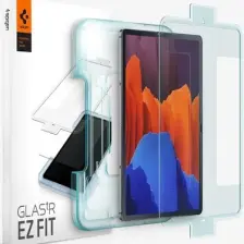 Spigen Galaxy Tab S8 Plus / S7 Plus Cam Ekran Koruyucu Kolay Kurulum GLAS.tR EZ Fit Slim HD - AGL02033