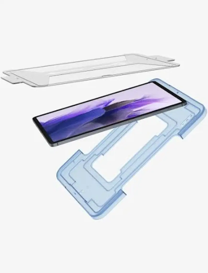 Spigen Galaxy Tab S8 Plus / S7 Plus Cam Ekran Koruyucu Kolay Kurulum GLAS.tR EZ Fit Slim HD - AGL02033