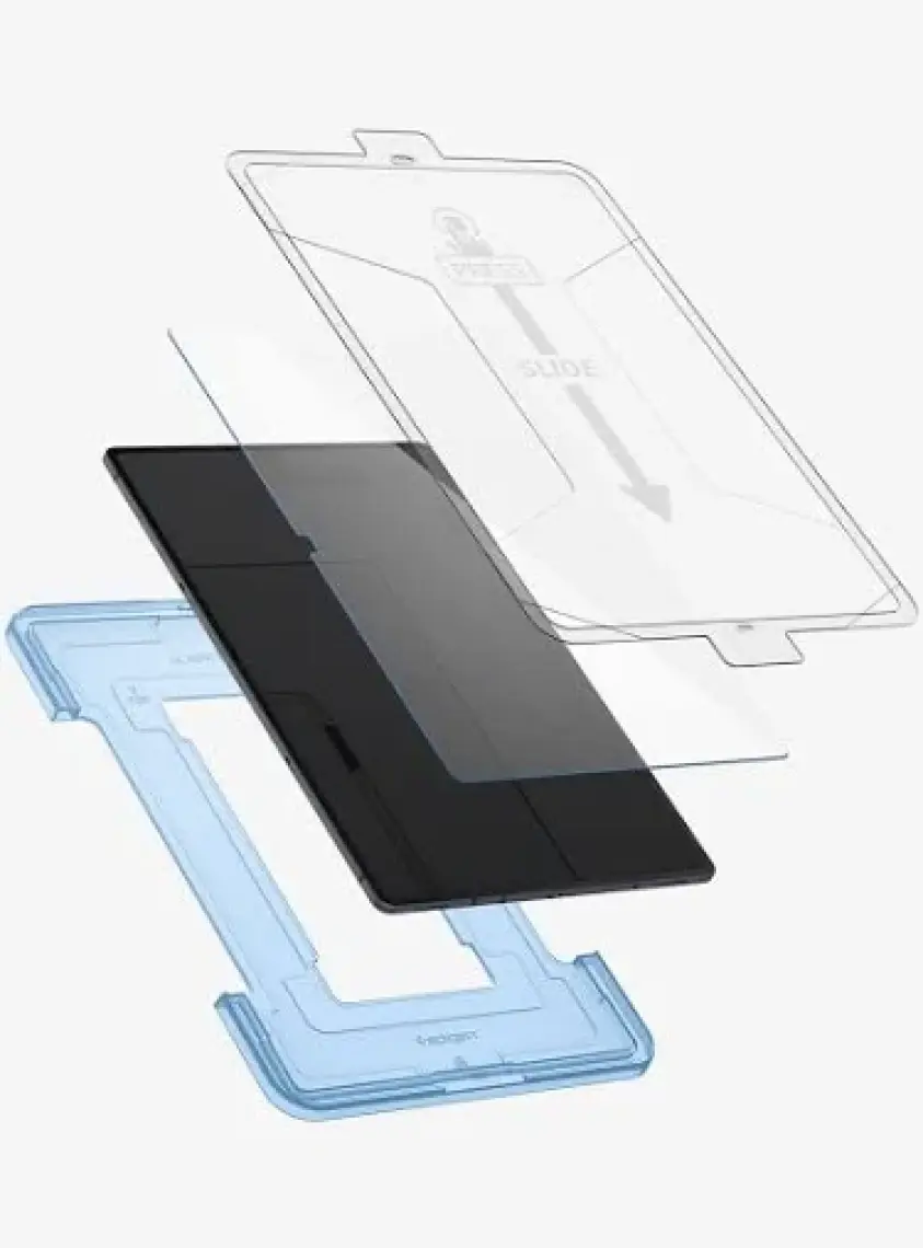 Spigen Galaxy Tab S8 Plus / S7 Plus Cam Ekran Koruyucu Kolay Kurulum GLAS.tR EZ Fit Slim HD - AGL02033