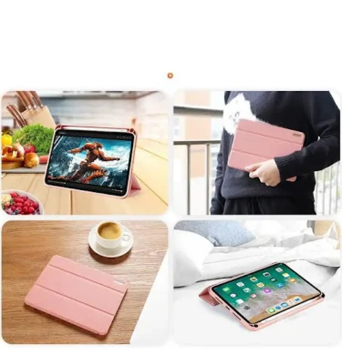 Dux Ducis iPad Mini 6 (2021) Kılıf Kalem Bölmeli Standlı Domo Series AL-34686