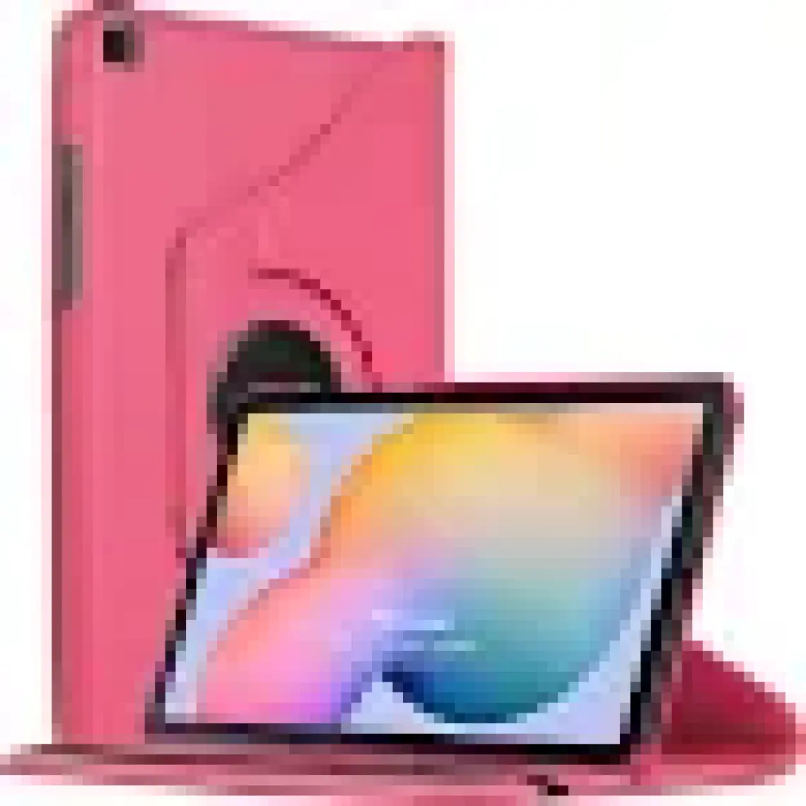 Microsonic Samsung Galaxy Tab S6 Lite 10.4" P610 Kılıf 360 Rotating Stand Deri Pembe