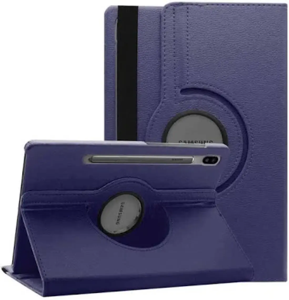 Case 4U Samsung Galaxy Tab S7 FE LTE T737 Dönebilen Standlı Kılıf Kırmızı