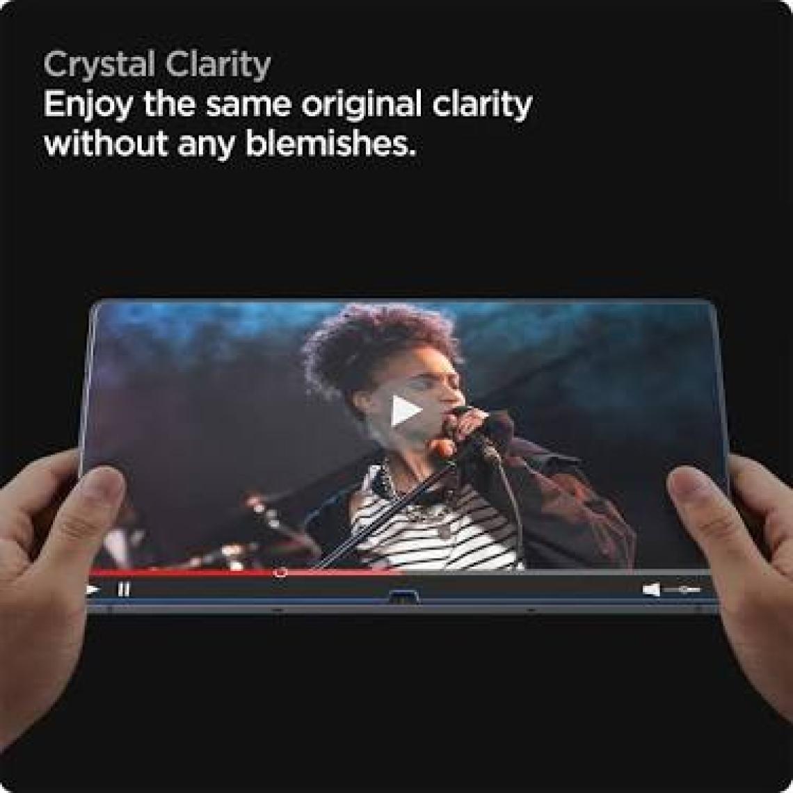 Spigen Galaxy Tab S10 FE / Tab S9 FE Cam Ekran Koruyucu Kolay Kurulum GLAS.tR EZ Fit Slim HD - AGL07000