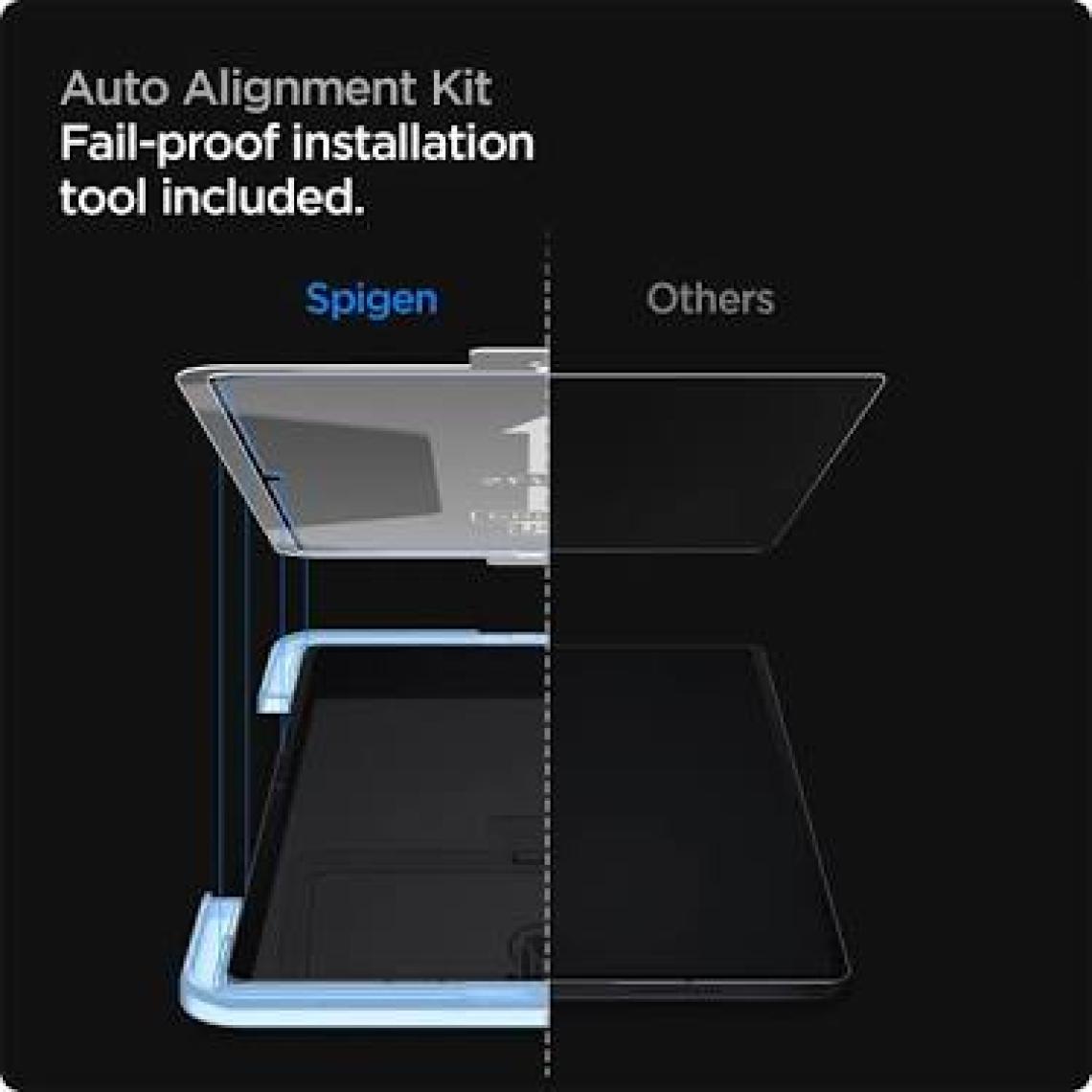 Spigen Galaxy Tab S10 FE / Tab S9 FE Cam Ekran Koruyucu Kolay Kurulum GLAS.tR EZ Fit Slim HD - AGL07000