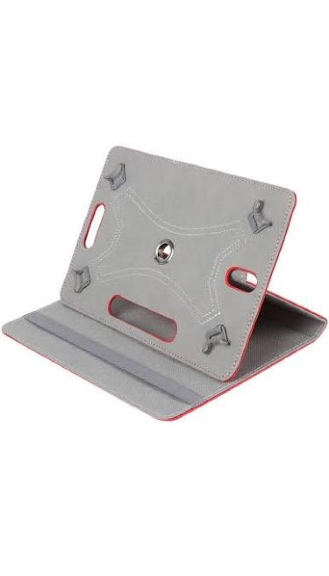 Fuchsia Apple iPad 1.2.3.4.5.6. Nesil 9.7 Inç Uyumlu 360° Dönebilen Standlı Kapaklı Universal Tablet Kılıfı