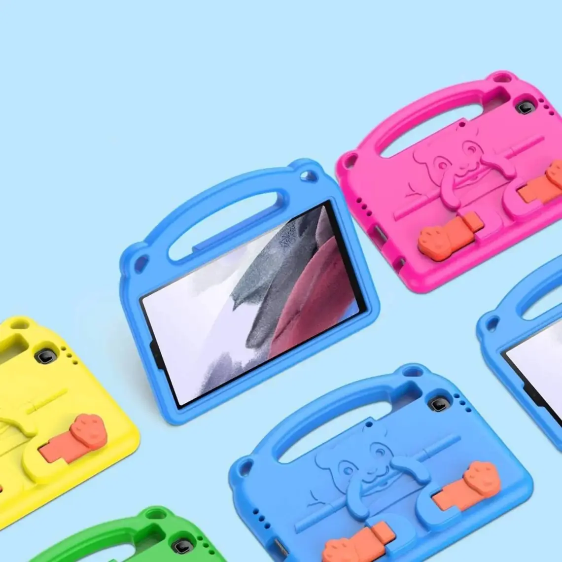 Dux Ducis Panda iPad Pro 11 (2018-2020-2021) iPad Air 4-5 Kılıf Çocuk Shockproof Standlı Taşınabilir