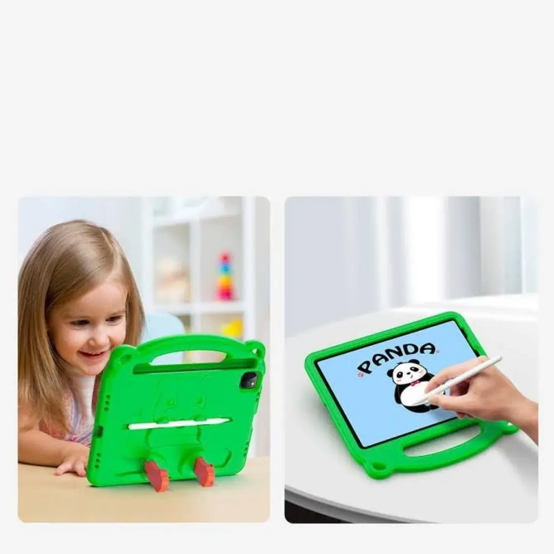 Dux Ducis Panda iPad Pro 11 (2018-2020-2021) iPad Air 4-5 Kılıf Çocuk Shockproof Standlı Taşınabilir