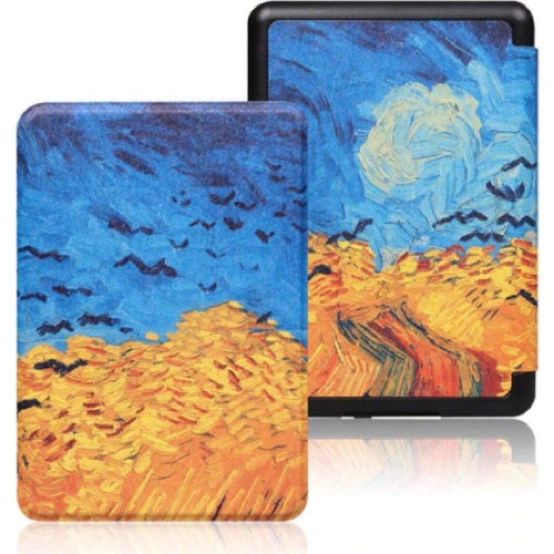 Cosmostech Amazon Kindle Paperwhite 4 E-Kitap Okuyucu Kılıfı Buğdaytarlası