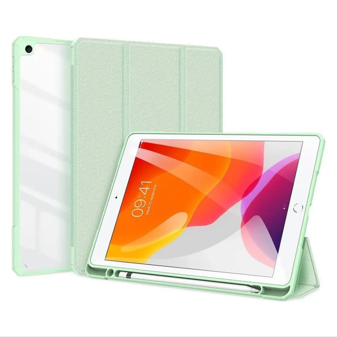 Dux Ducis iPad 7-8 10.2 (2019,2020,2021) Kılıf  Kalem Bölmeli Toby Series Yeşil