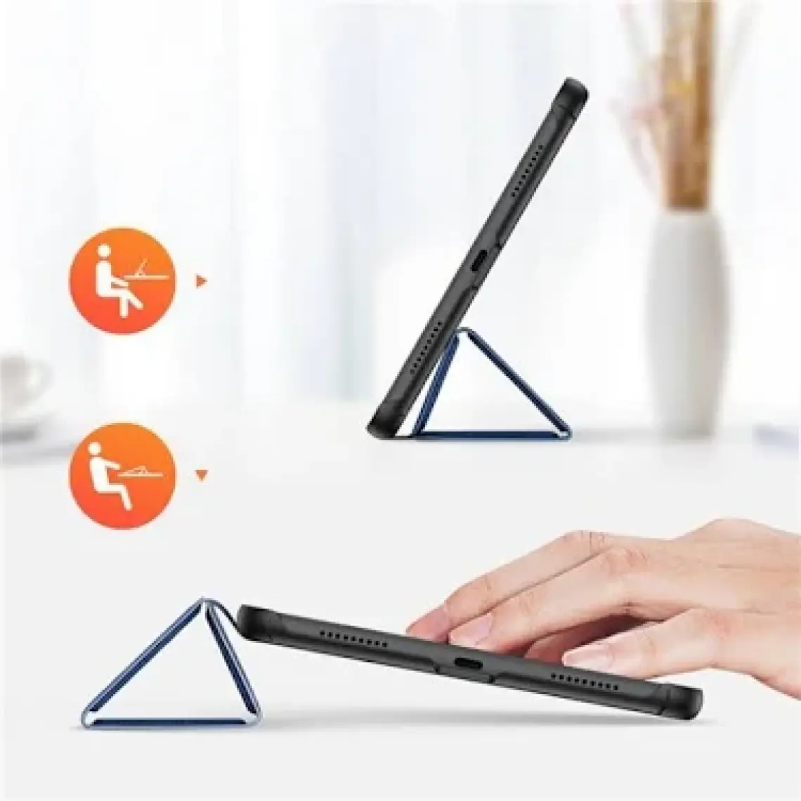 Dux Ducis Huawei Matepad 10.4 Kılıf Soft Tpu Mıknatıslı Domo Kılıf AL-33914 Mavi