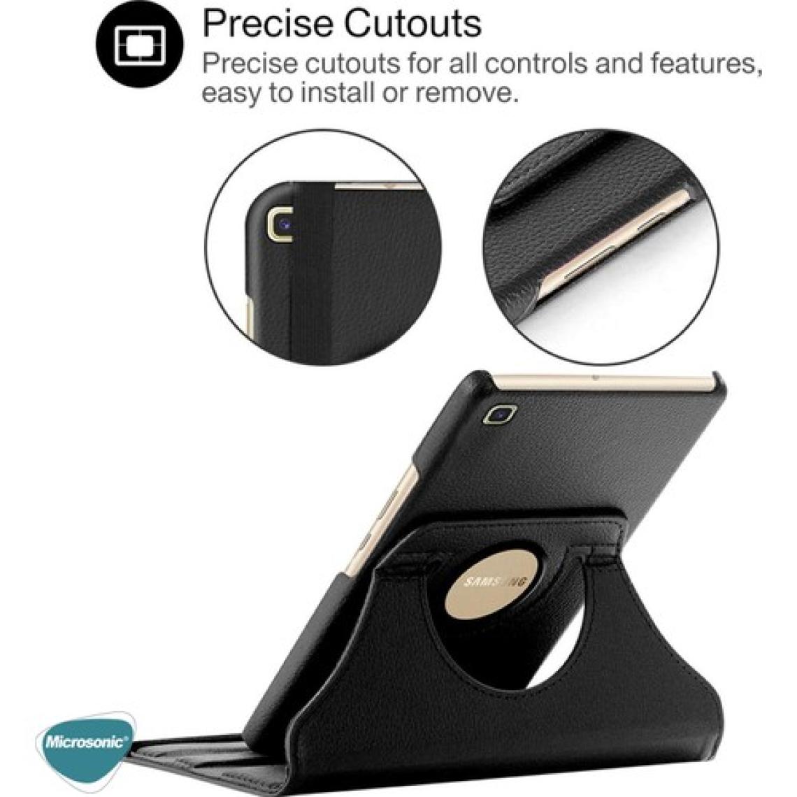 Microsonic Samsung Galaxy Tab S6 Lite 10.4" P610 Kılıf 360 Rotating Stand Deri Gold