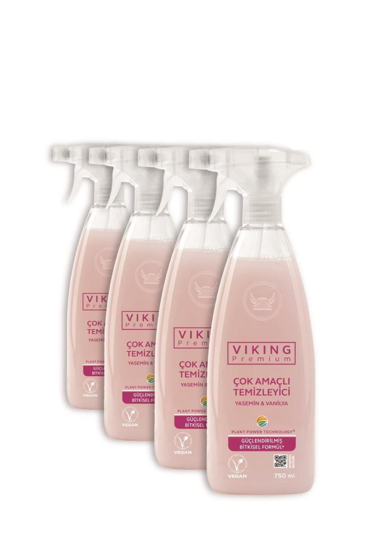 Premium Çok Amaçlı Yasemin & Vanilya 750 Ml 4 Adet