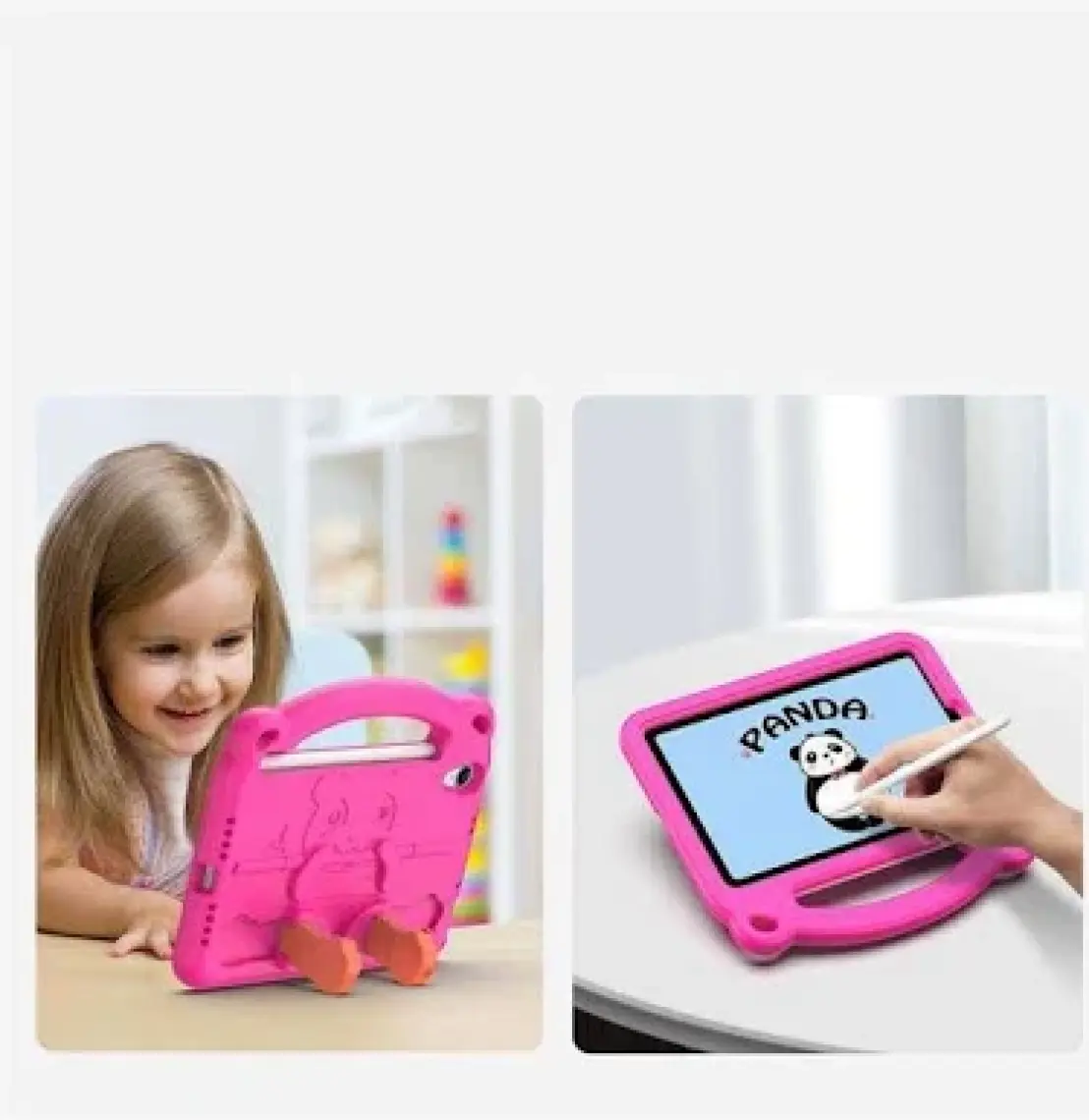 Dux Ducis Panda iPad Mini 6 (2021) Kılıf Çocuk Shockproof Standlı Taşınabilir
