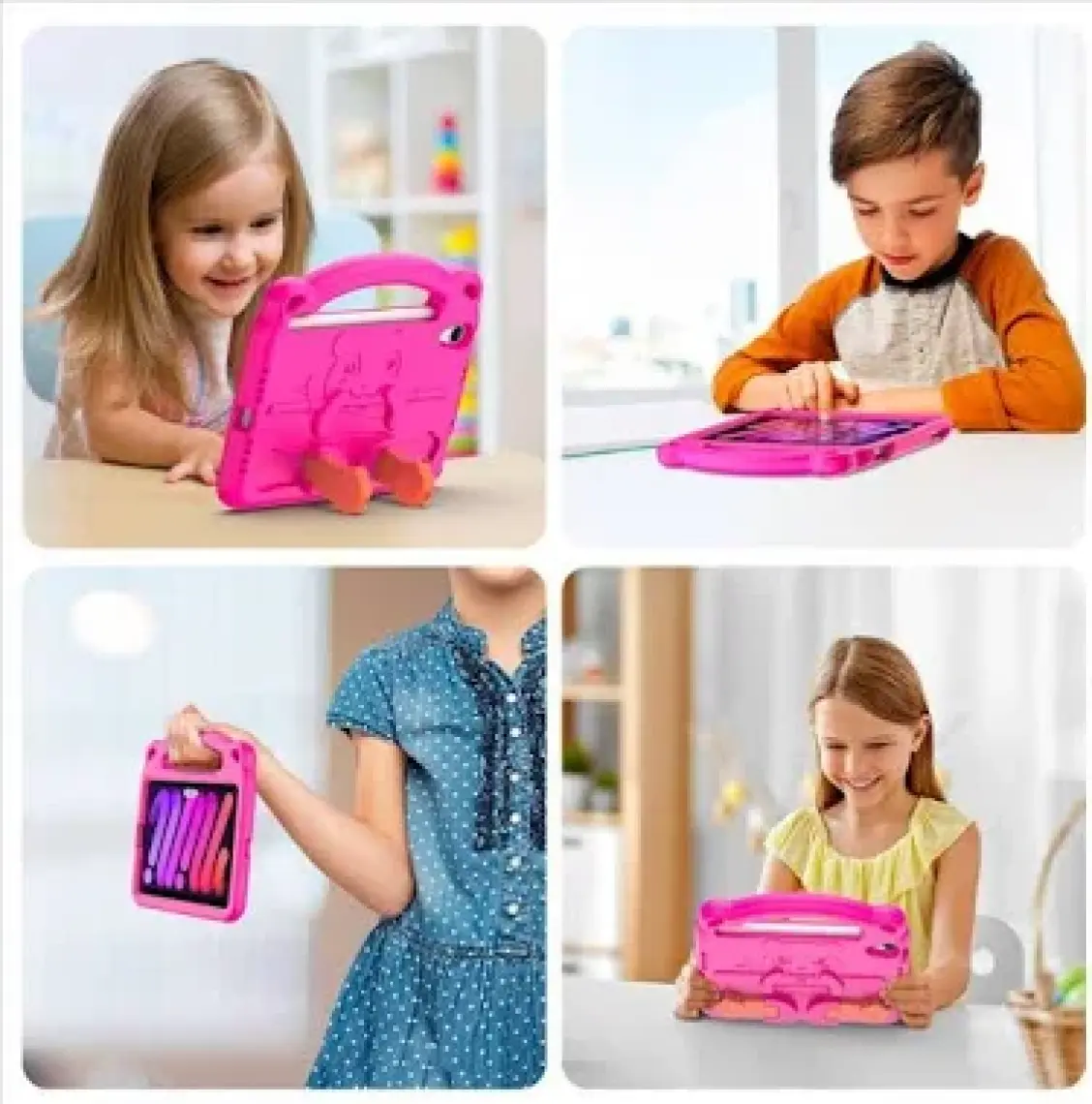 Dux Ducis Panda iPad Mini 6 (2021) Kılıf Çocuk Shockproof Standlı Taşınabilir