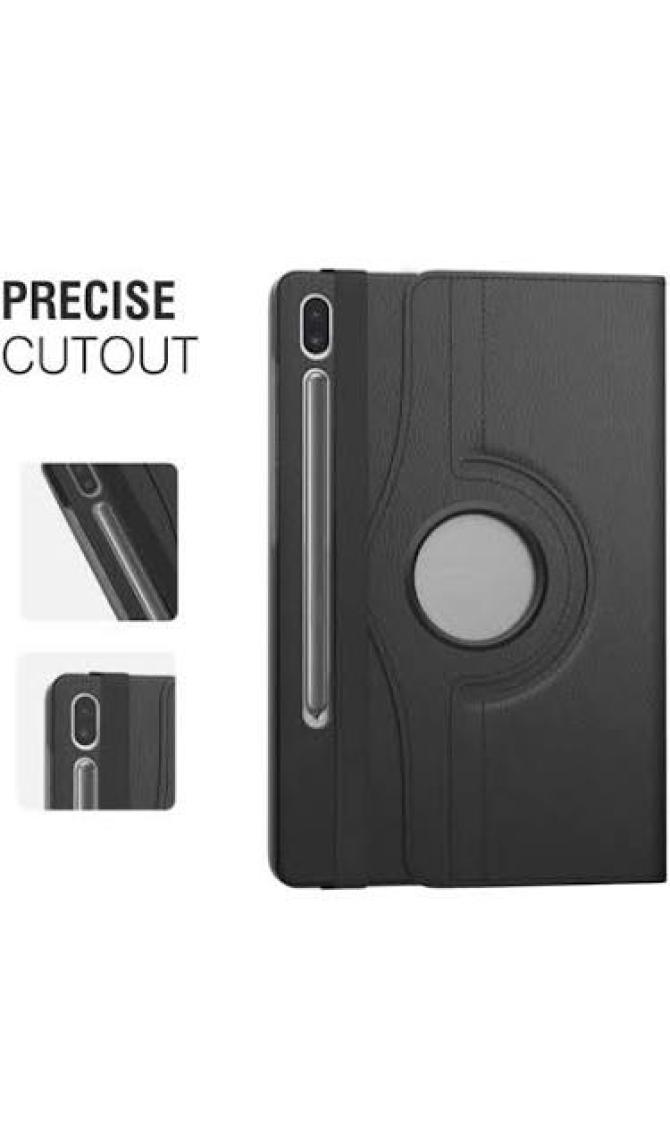 Microsonic Samsung Galaxy Tab S6 10.6" T860 Kılıf 360 Rotating Stand Deri Mor