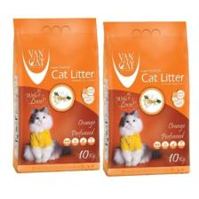 Van Cat Portakal Kokulu Ince Taneli Kedi Kumu 10 kg x2 Adet Toplam 20 kg