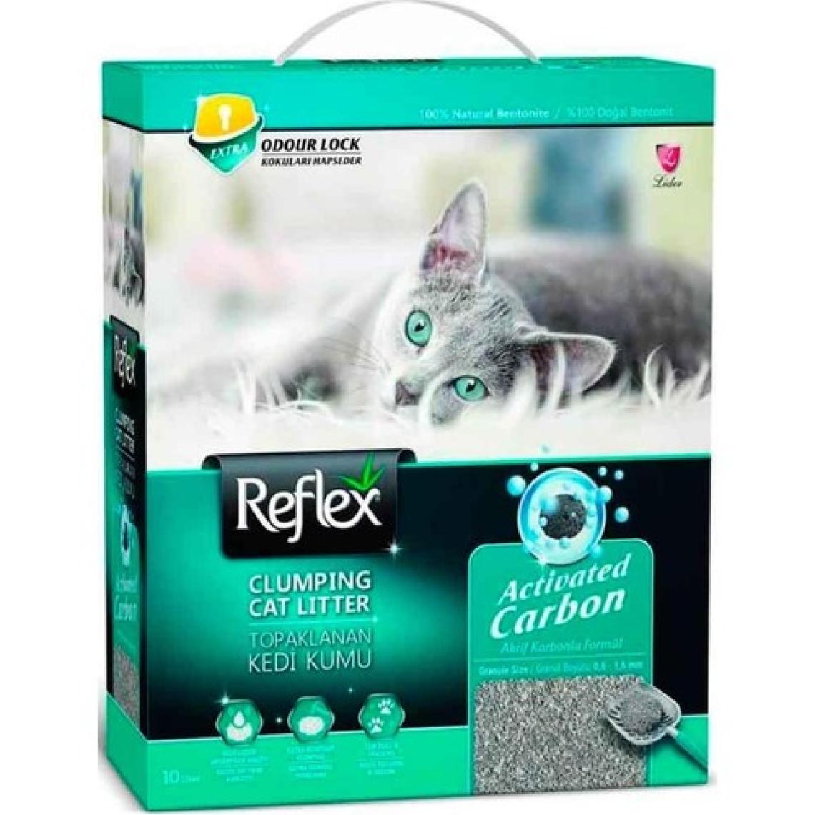 Reflex Aktif Karbonlu Topaklanan 10 lt Kedi Kumu