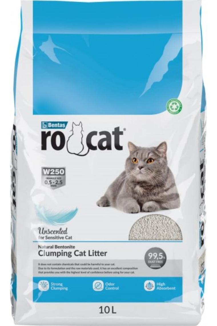Rocat Natural 10 lt Bentonit Kedi Kumu