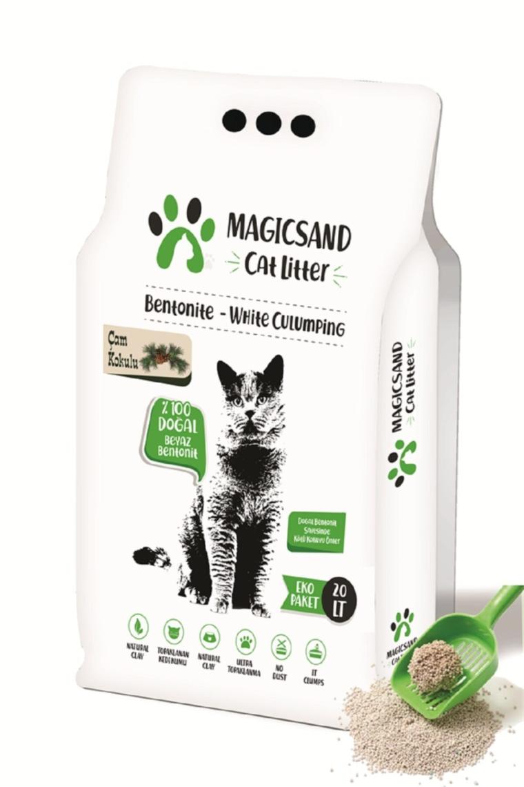 Magicsand Cat Litter İnce Taneli Çam Kokulu 20 lt Kedi Kumu