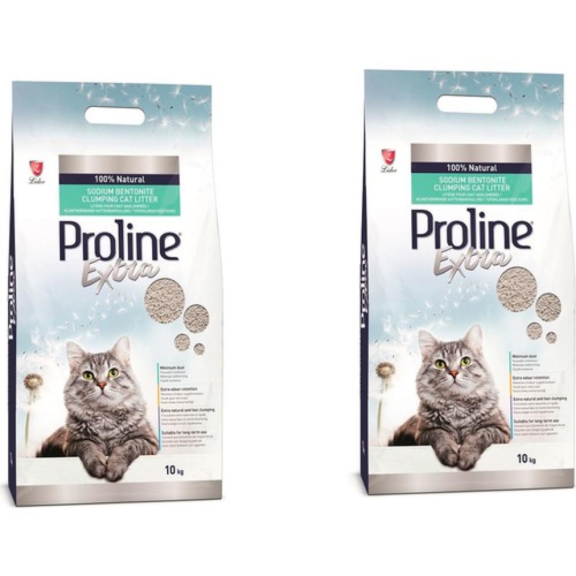 Pro Line Extra Topaklaşan İnce Taneli Kedi Kumu 10 Lt (2 Adet)