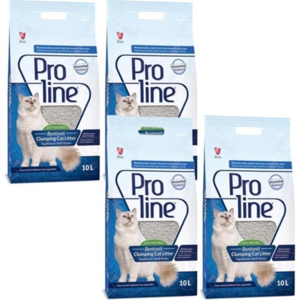 Proline Topaklaşan İnce Tane Kokusuz Kedi Kumu 10 lt x 4