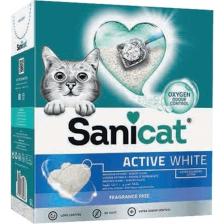Sanicat Active White Fragrance Free Kokusuz 10 lt Topaklanan Kedi Kumu