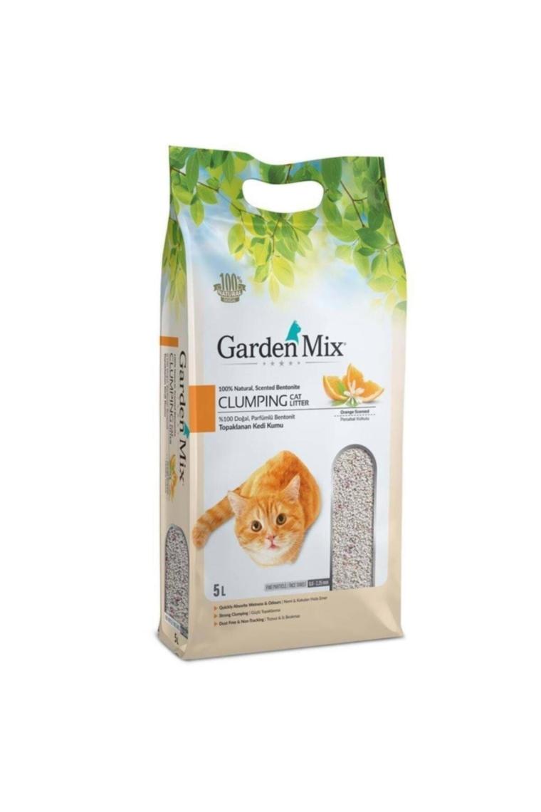 Gardenmix Portakallı 5 lt İnce Taneli Bentonit Kedi Kumu