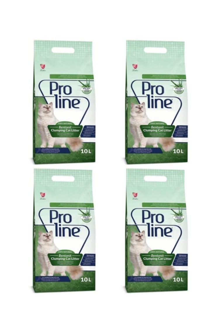 Proline Aloe Veralı Topaklanan Kedi Kumu 10 Lt 4 Adet