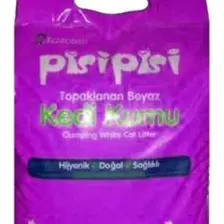 Pisipisi Kalın Taneli Pudra Kokulu Topaklanan Kedi Kumu 10 Kg